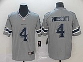 Nike Cowboys 4 Dak Prescott Gray Inverted Legend Limited Jersey,baseball caps,new era cap wholesale,wholesale hats